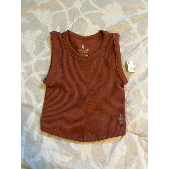 Free people movement Throw Muscle Tank brown women’s xs/small nwt - Picture 1 of 10